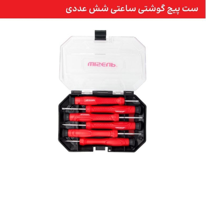 ابزار . ابزار آلات . ابزاروان . abzarone . ابزار دستی . ابزار برقی . ابزار صنعتی . وایزآپ . WISEUP ابزار شارژی ست پیچ گوشتی ساعتی شش عددی WISEUP